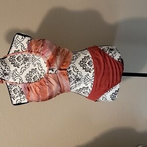 Time and Tru Bathing Suit Top- 2X - NWWOT Coral Tie Dye Bottoms Sold Sep